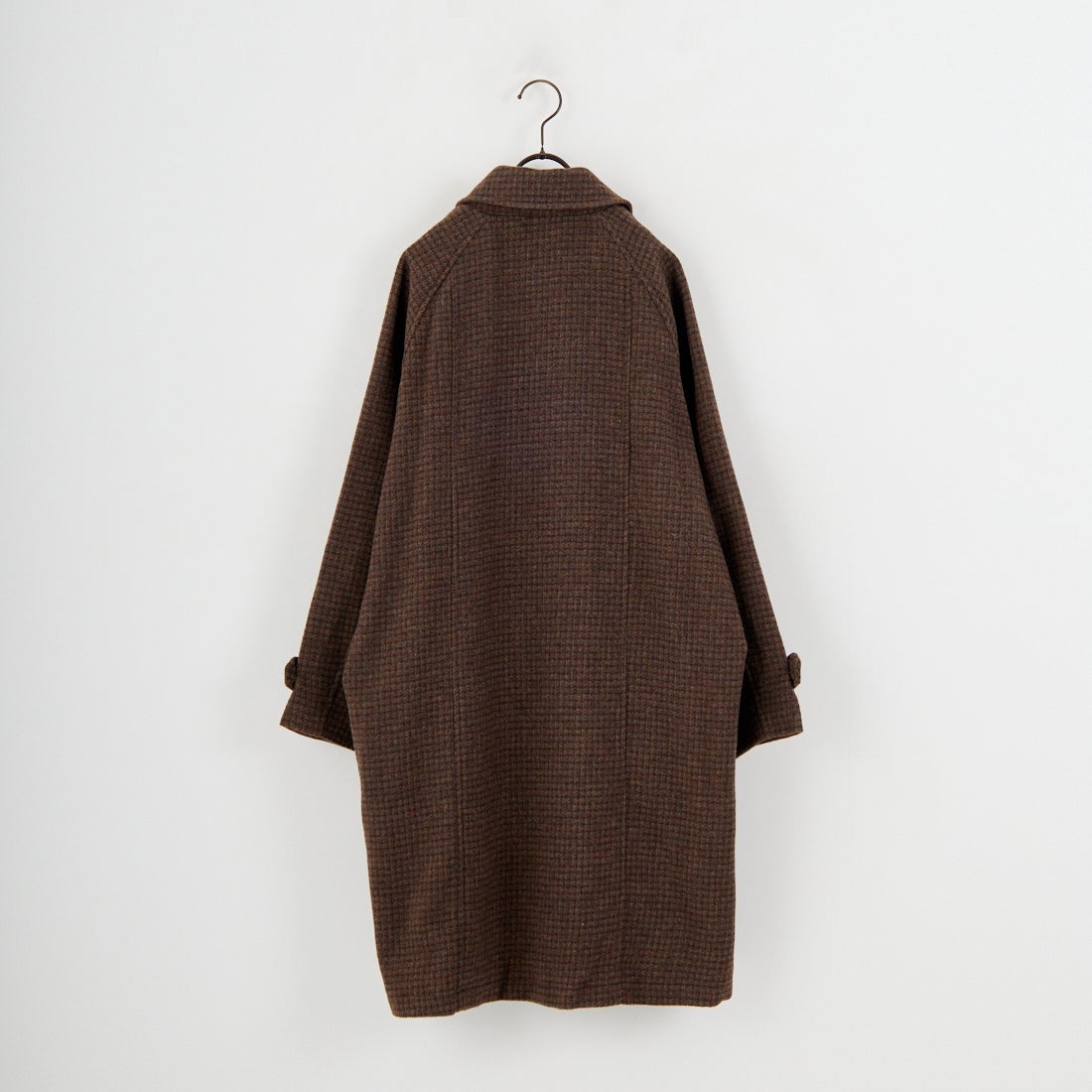 Jeans Factory Clothes [ジーンズファクトリークローズ] ワイドステンカラーミドルコート [831031IN] CHECK