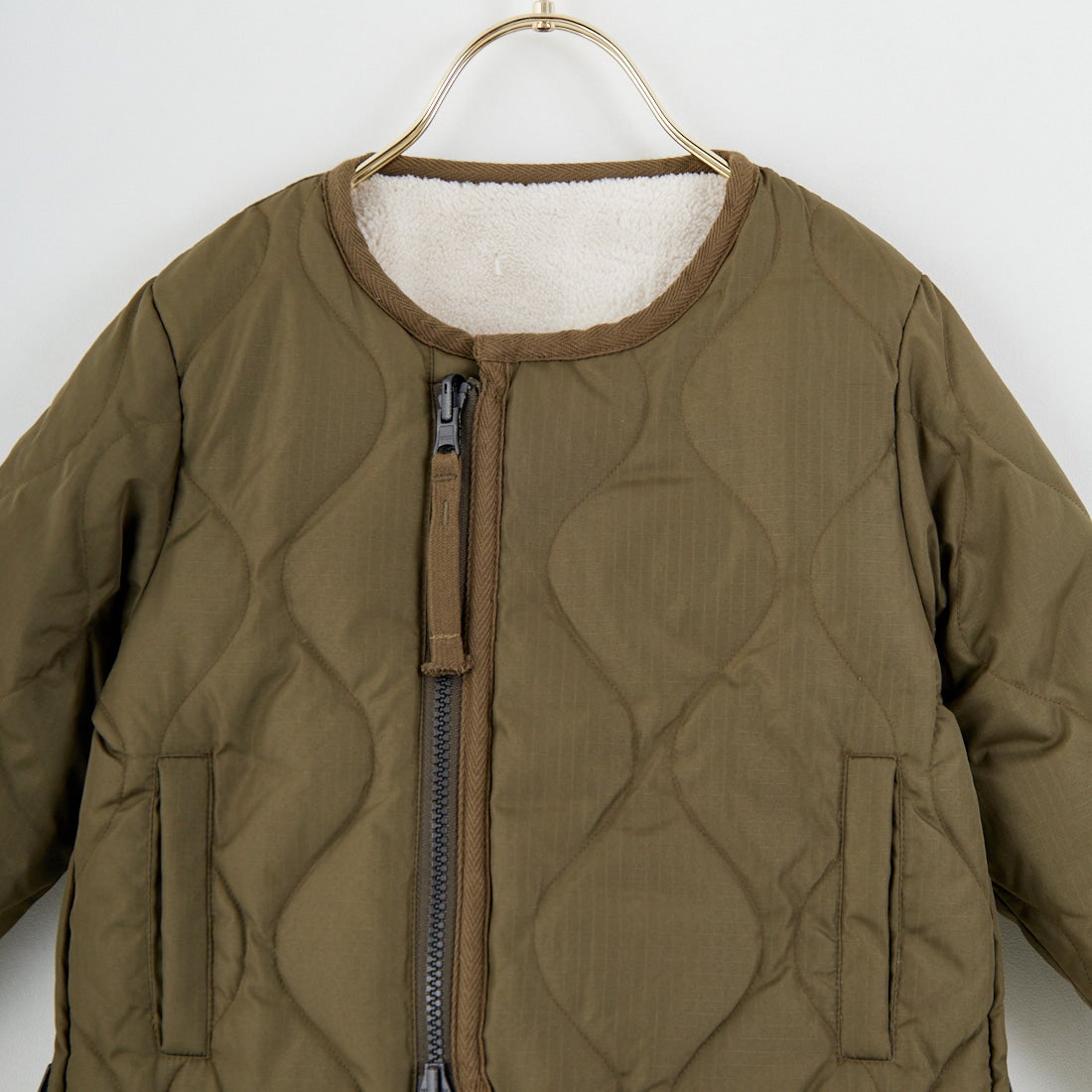 TAION [タイオン] キッズ ミリタリー クルーネックダウンジャケット [TAION-KR104BML-1] D.OLIVE/CR