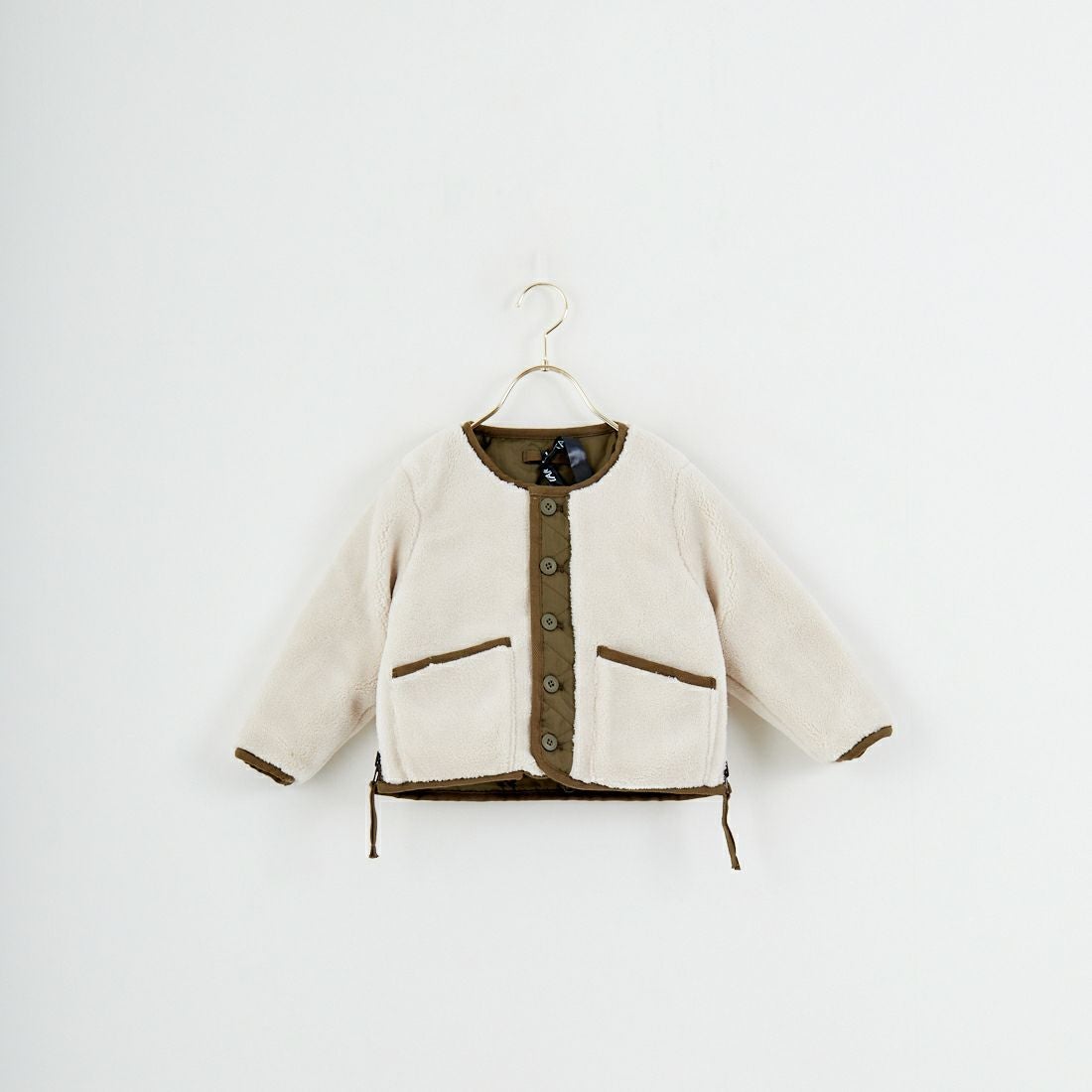 TAION [タイオン] キッズ ミリタリー クルーネックダウンジャケット [TAION-KR104BML-1] D.OLIVE/CR