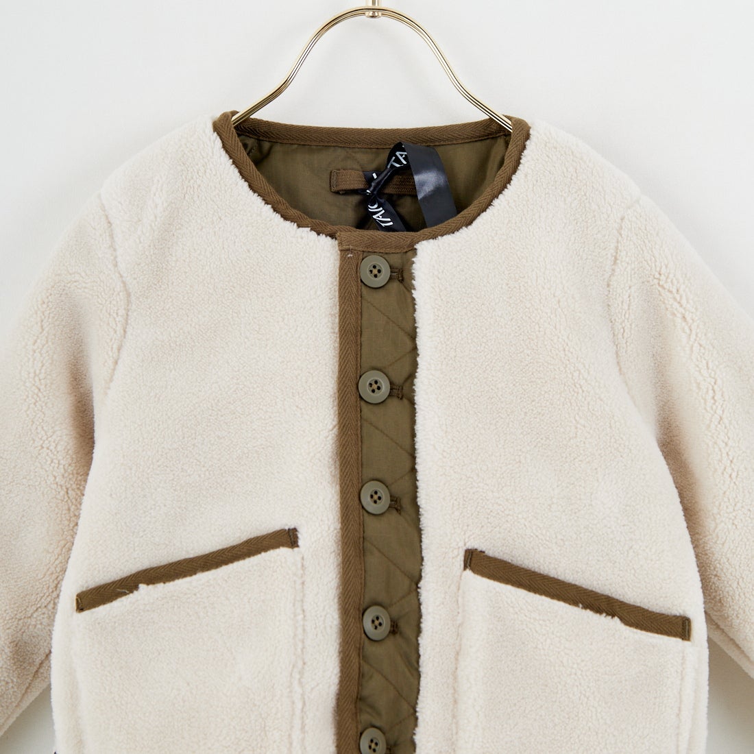 TAION [タイオン] キッズ ミリタリー クルーネックダウンジャケット [TAION-KR104BML-1] D.OLIVE/CR