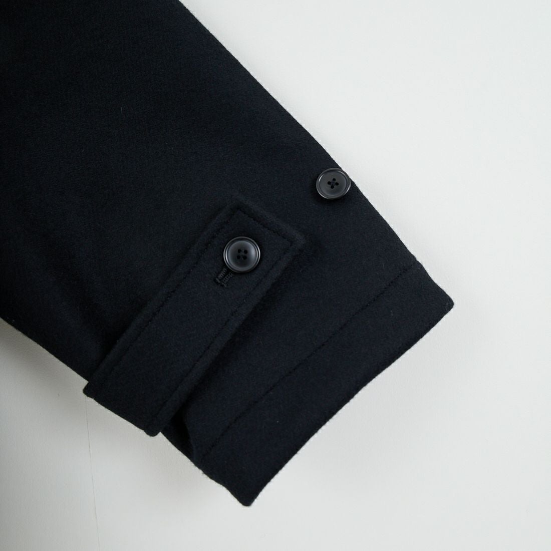 STILL BY HAND [スティルバイハンド] メルトンウールラグランコート [CO03254] BLACK