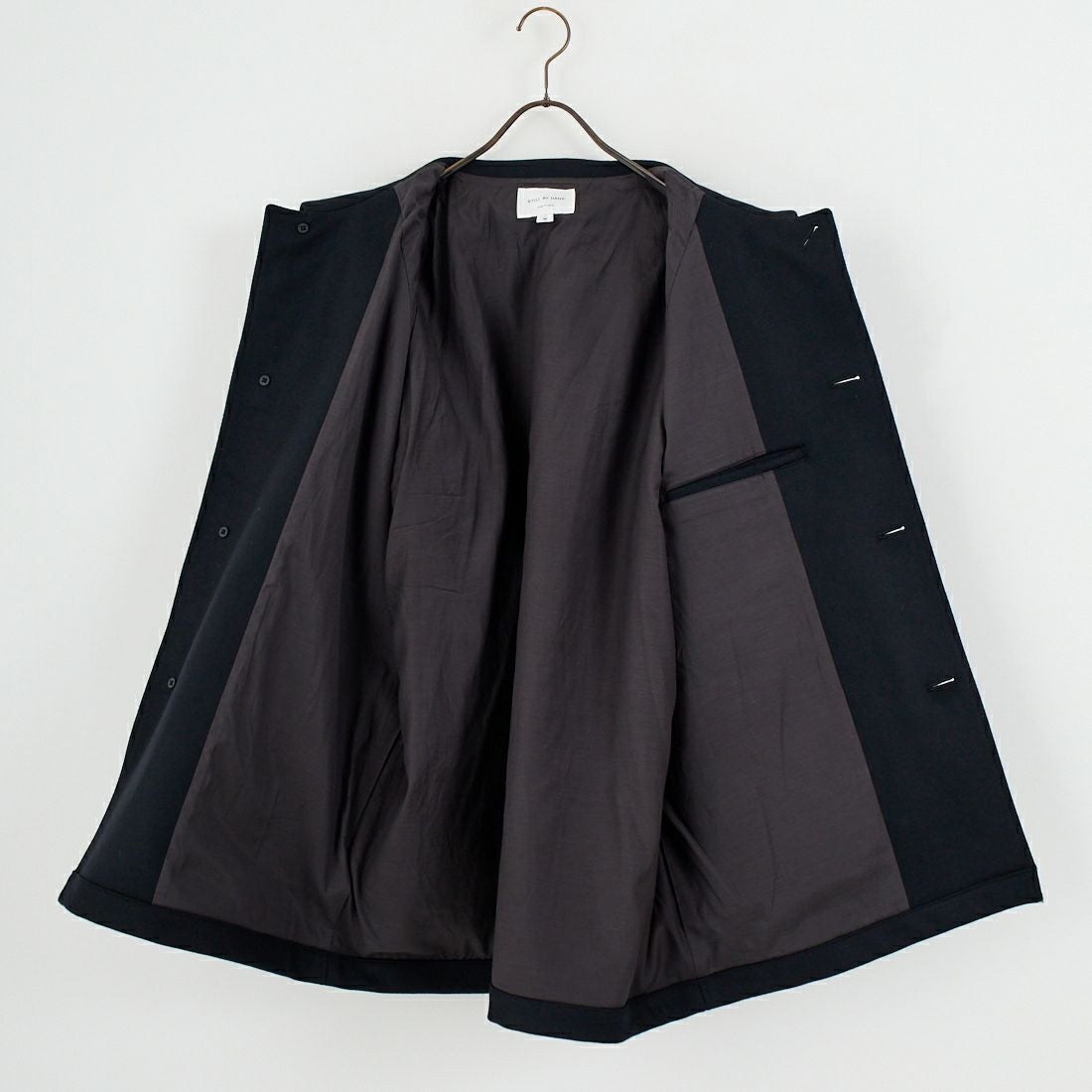 STILL BY HAND [スティルバイハンド] メルトンウールラグランコート [CO03254] BLACK