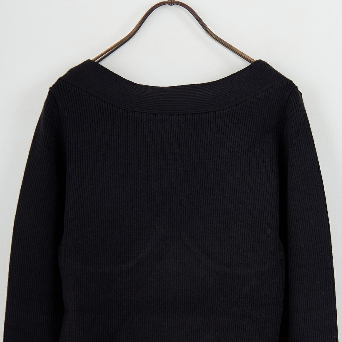 null. [ヌル] ビスチェリブニットトップス [153WNT255023] BLK