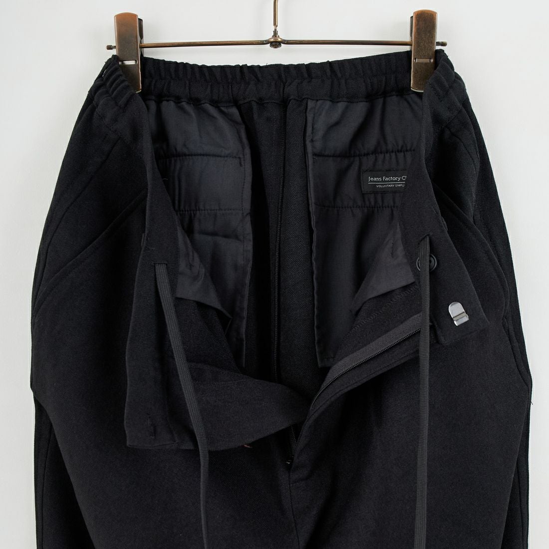 Jeans Factory Clothes [ジーンズファクトリークローズ] ラナテックレイ1Pワイドイージートラウザー [EPC-55500] 6 BLACK