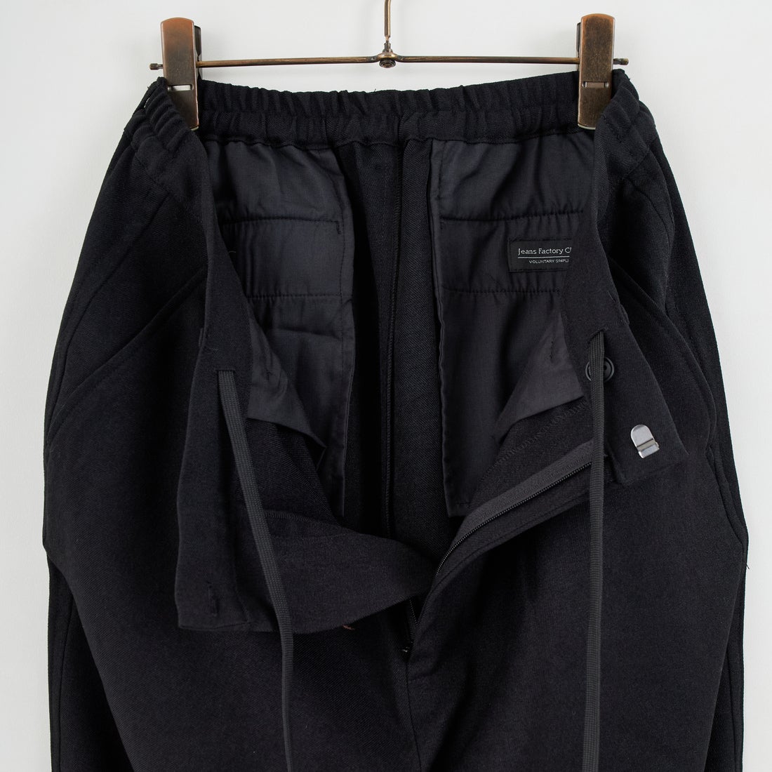 Jeans Factory Clothes [ジーンズファクトリークローズ] ラナテックレイ1Pワイドイージートラウザー [EPC-55500] 6 BLACK