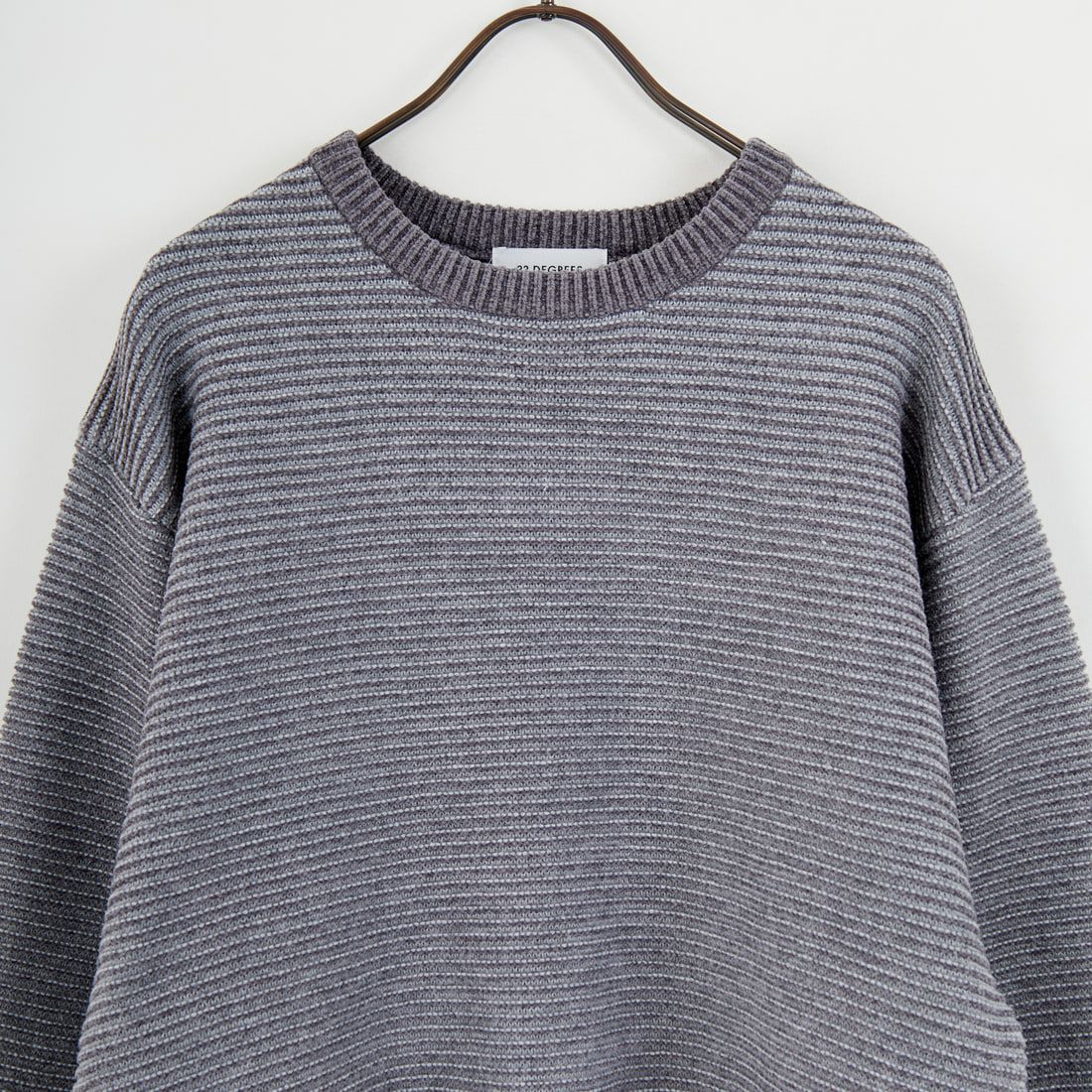 33Degrees [サーティスリーディグリーズ] モールガータークルーネックニット [ND-25755016] 03 GREY
