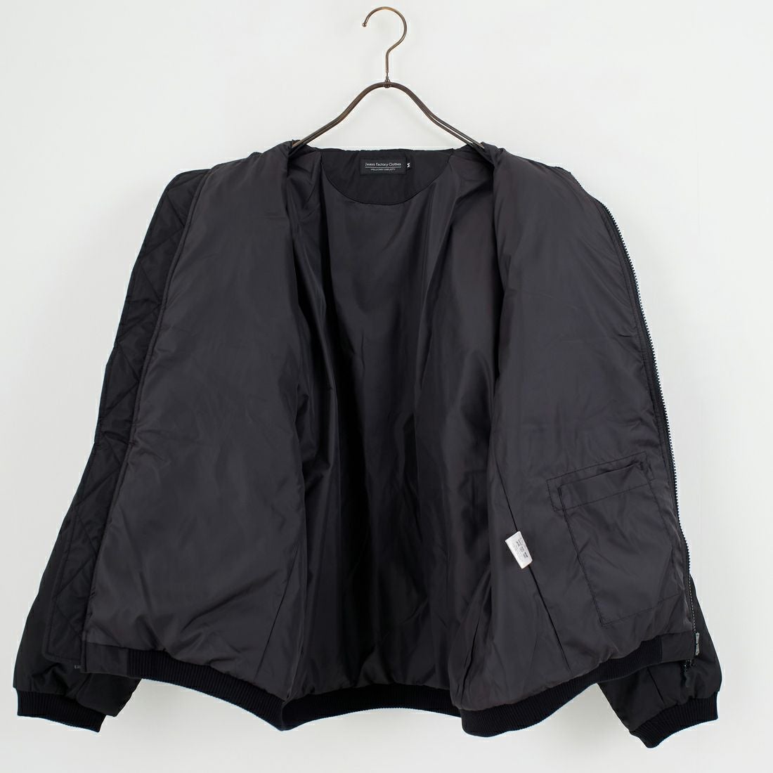 Jeans Factory Clothes [ジーンズファクトリークローズ] シームレス中綿ブルゾン [EPC-57408] 3 BLACK