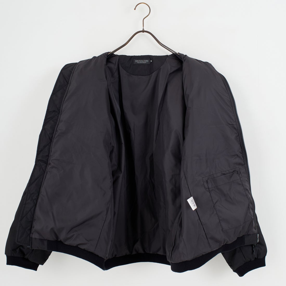 Jeans Factory Clothes [ジーンズファクトリークローズ] シームレス中綿ブルゾン [EPC-57408] 3 BLACK