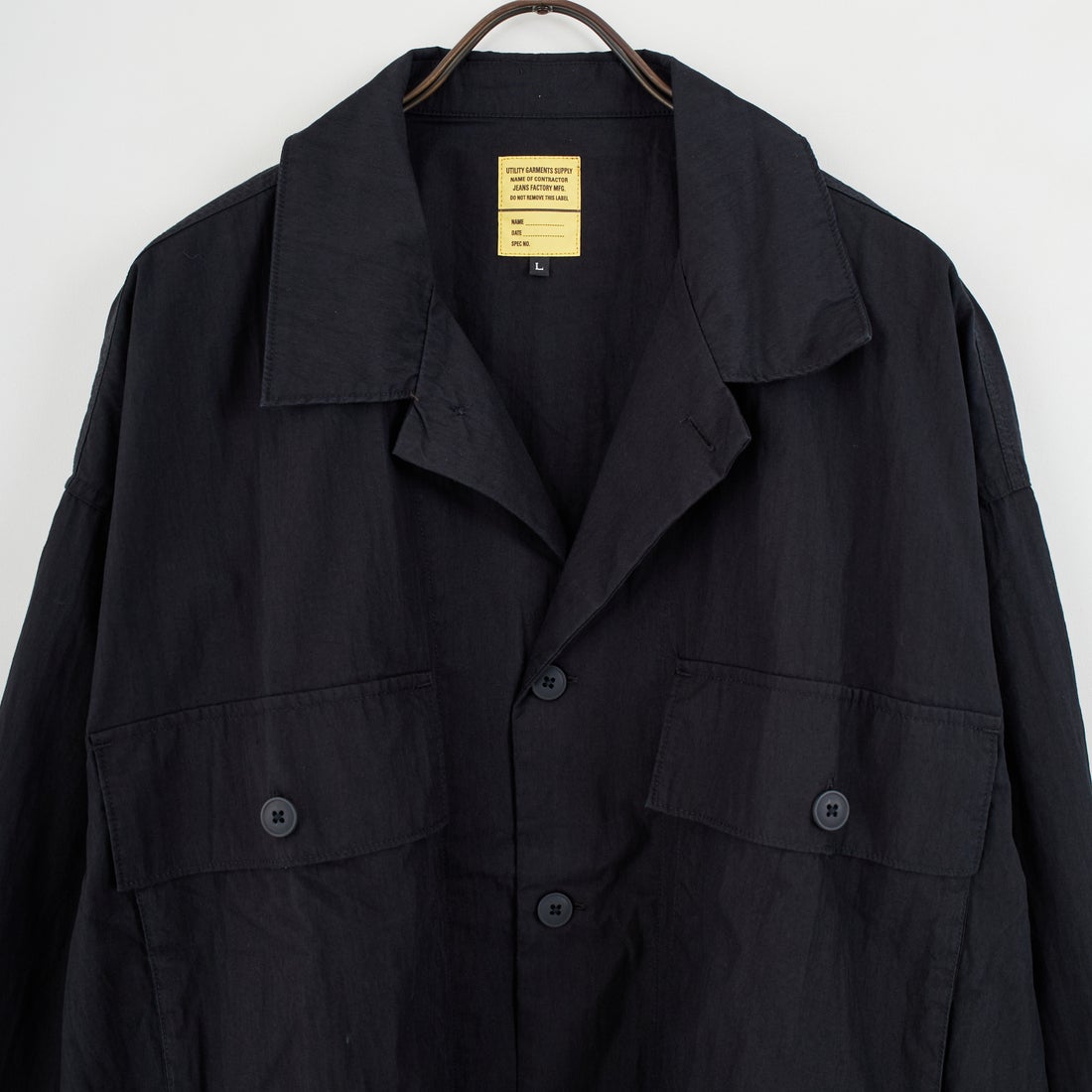 Jeans Factory Clothes [ジーンズファクトリークローズ] M-43 ユーティリティシャツ [JFC-253-059] BLACK