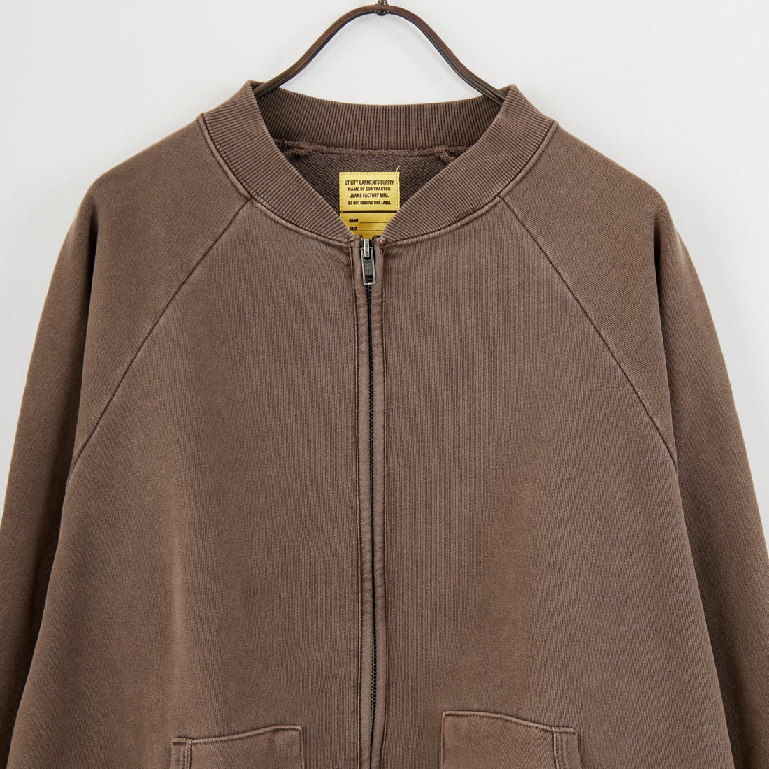 Jeans Factory Clothes [ジーンズファクトリークローズ] ピグメントジップスウェットカーディガン [2523-450IN] FADE BROWN
