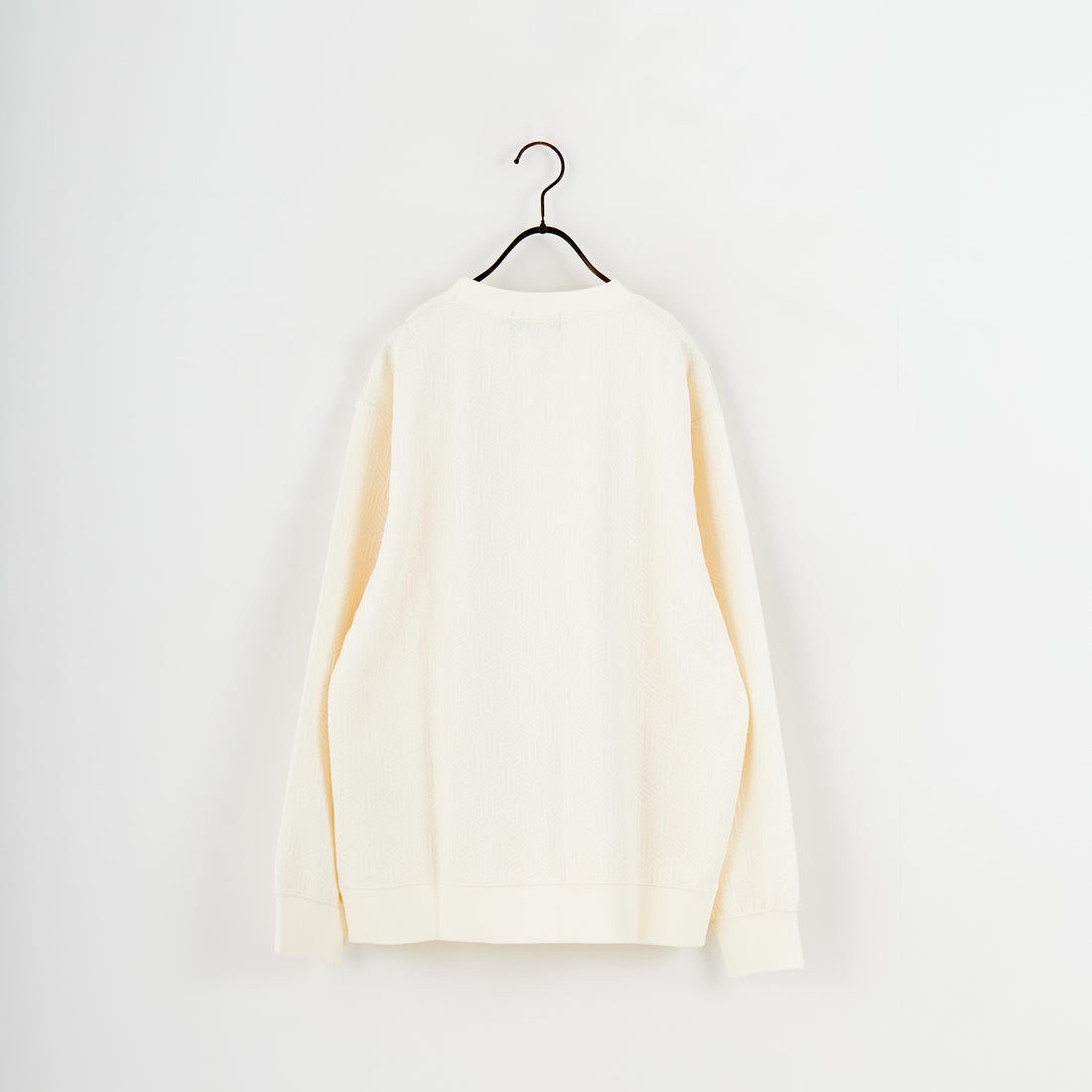 Jeans Factory Clothes [ジーンズファクトリークローズ] ジオメトリック柄ダンボールニット [EPC-55200] 1 IVORY
