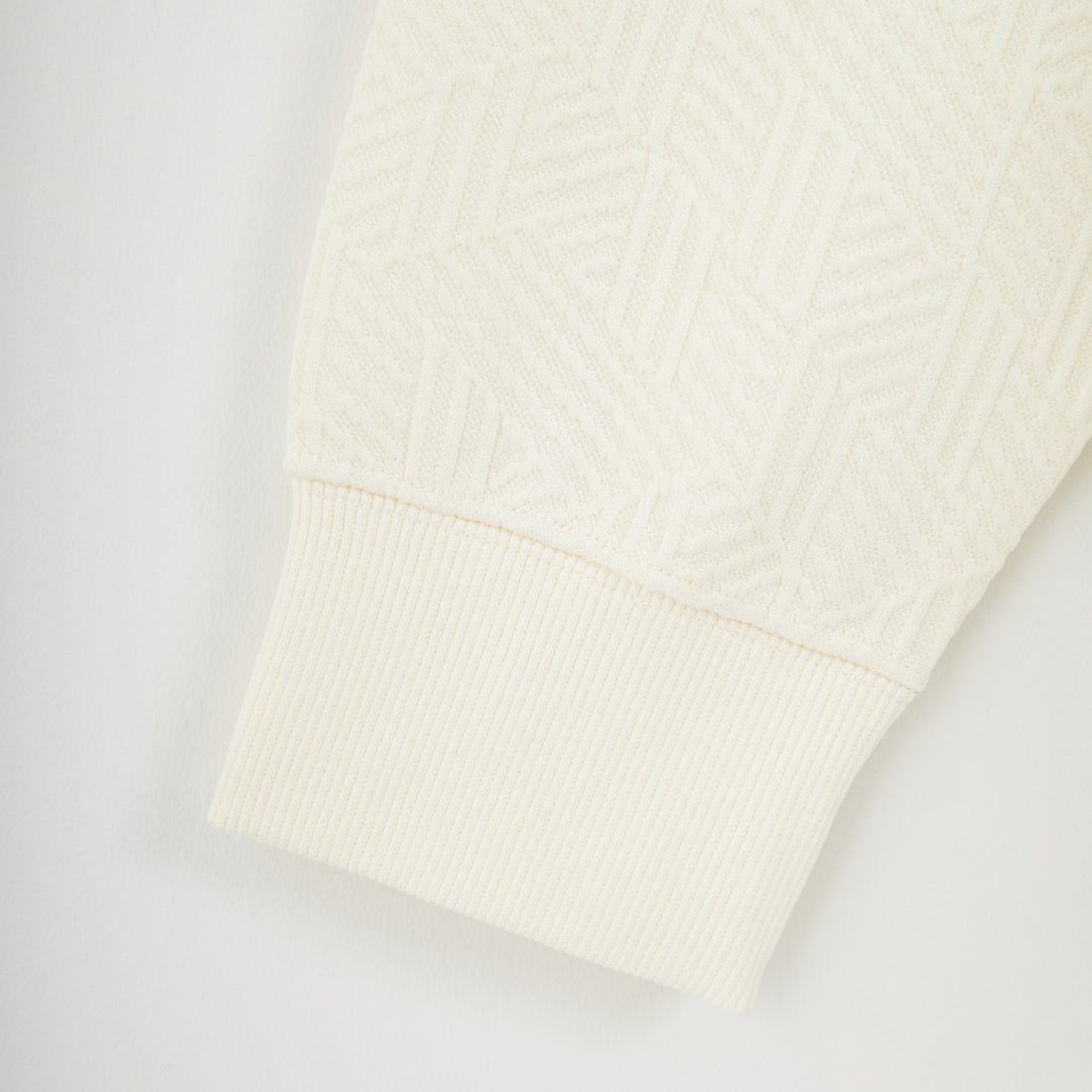 Jeans Factory Clothes [ジーンズファクトリークローズ] ジオメトリック柄ダンボールニット [EPC-55200] 1 IVORY