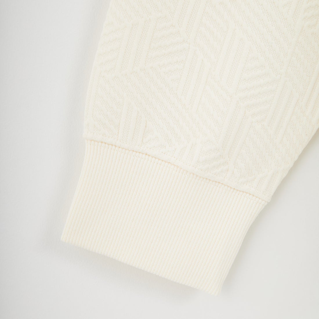 Jeans Factory Clothes [ジーンズファクトリークローズ] ジオメトリック柄ダンボールニット [EPC-55200] 1 IVORY