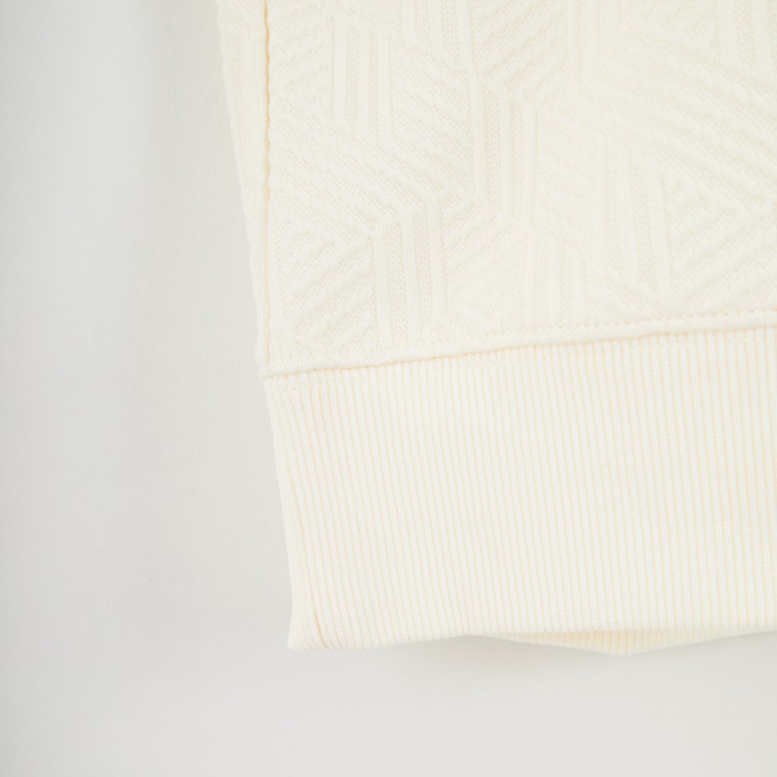 Jeans Factory Clothes [ジーンズファクトリークローズ] ジオメトリック柄ダンボールニット [EPC-55200] 1 IVORY