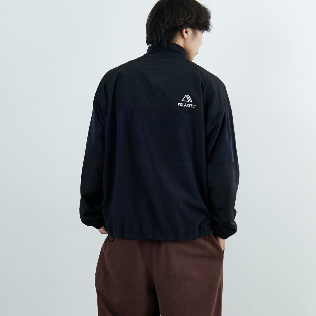 Jeans Factory Clothes [ジーンズファクトリークローズ] ポーラテック ECWCSフリースジャケット [JFC-254-041] 80 ﾌﾞﾗｯｸ &&モデル身長：179cm 着用サイズ：L&&