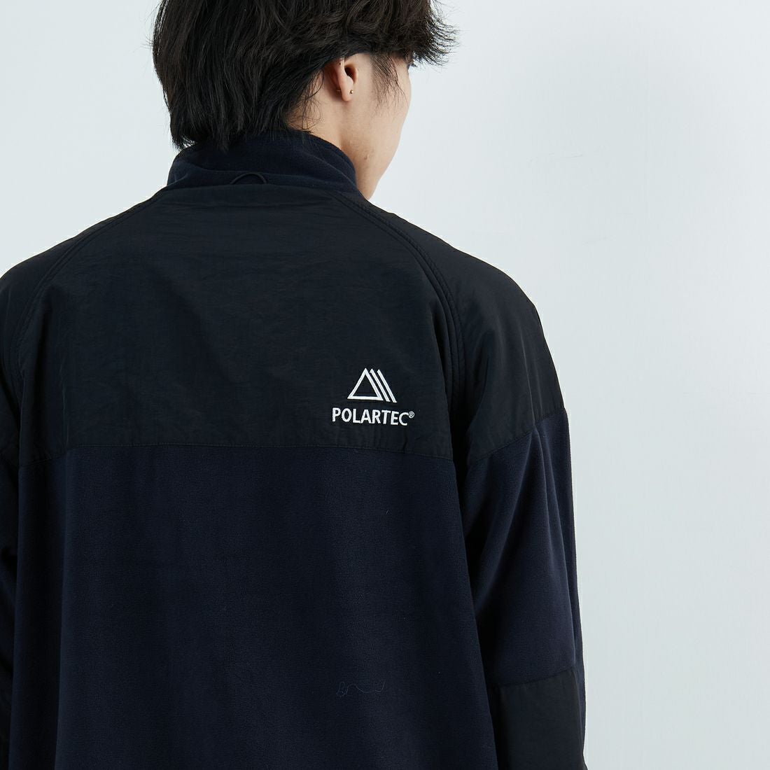 Jeans Factory Clothes [ジーンズファクトリークローズ] ポーラテック ECWCSフリースジャケット [JFC-254-041] 80 ﾌﾞﾗｯｸ &&モデル身長：179cm 着用サイズ：L&&