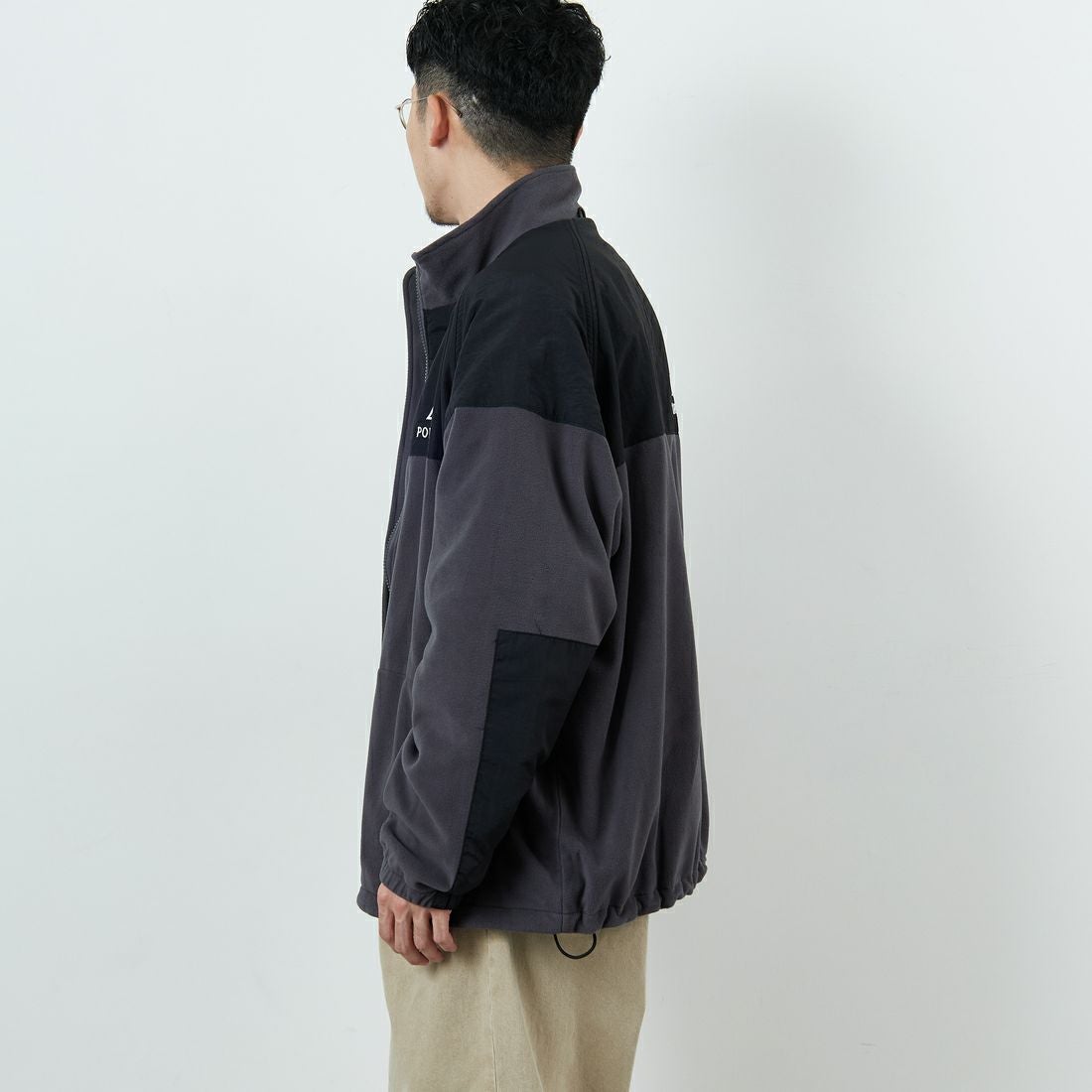 Jeans Factory Clothes [ジーンズファクトリークローズ] ポーラテック ECWCSフリースジャケット [JFC-254-041] 89 ﾁｬｺｰﾙ &&モデル身長：168cm 着用サイズ：L&&