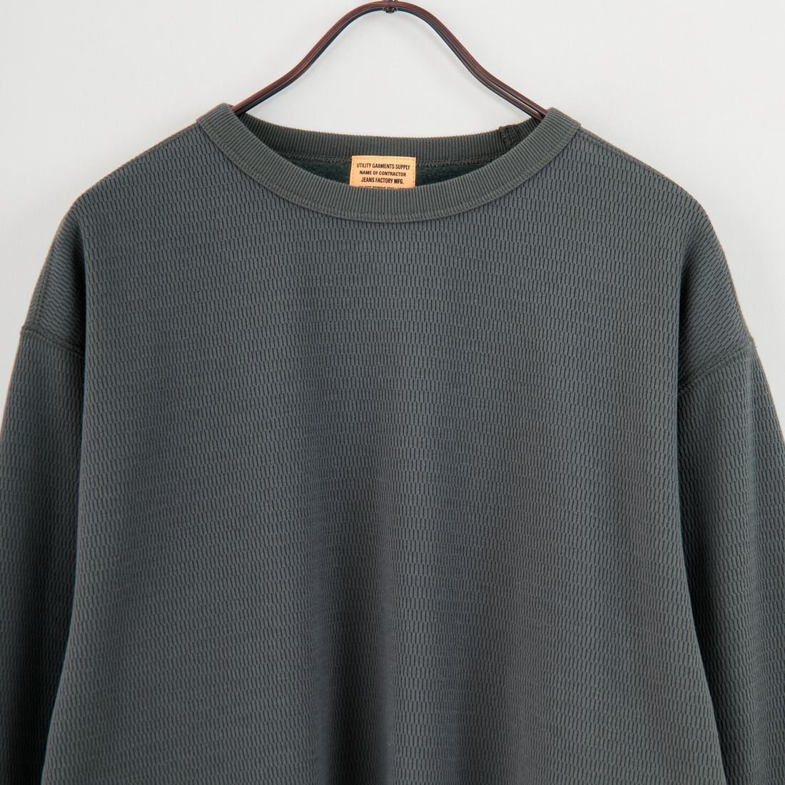 Jeans Factory Clothes [ジーンズファクトリークローズ] ボンバーヒート ハニカムサーマルTシャツ [JFC-254-070] D.GREEN