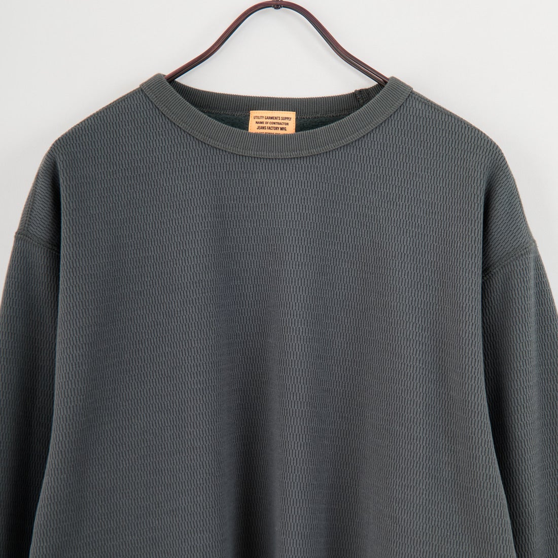 Jeans Factory Clothes [ジーンズファクトリークローズ] ボンバーヒート ハニカムサーマルTシャツ [JFC-254-070] D.GREEN