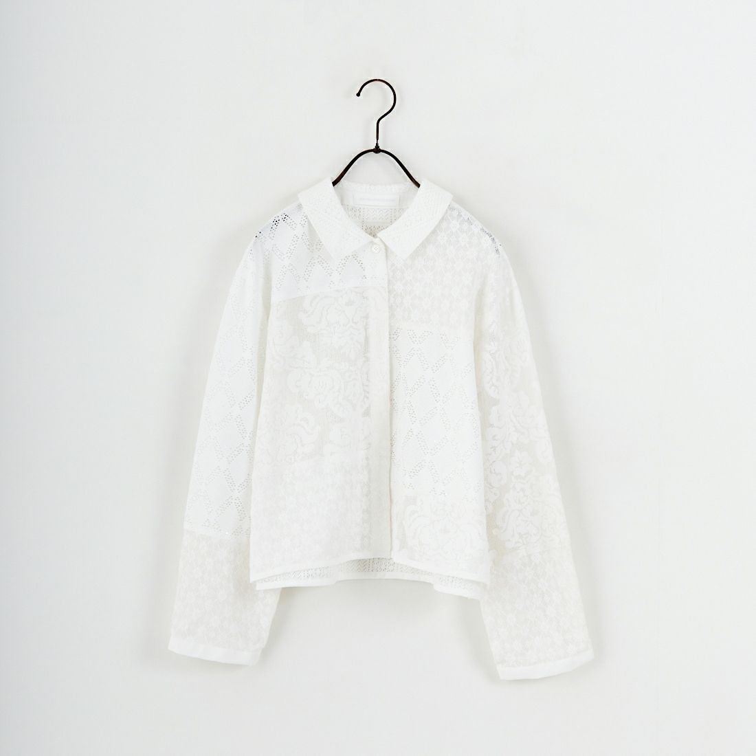 Jeans Factory Clothes [ジーンズファクトリークローズ] パッチワークショートシャツ [153317] 01 ｵﾌﾎﾜｲﾄ