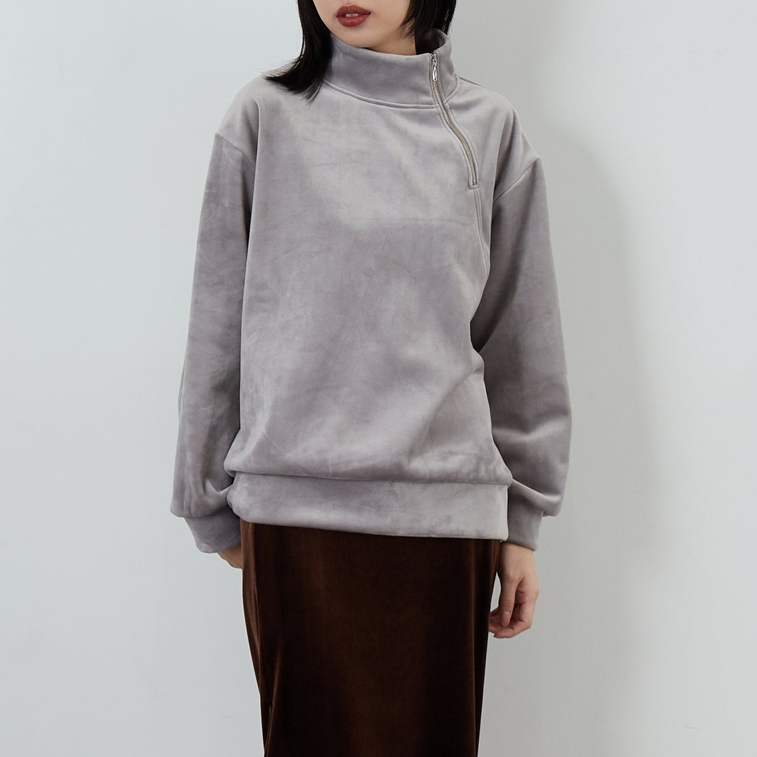 12 ｸﾞﾚｰ&&モデル身長：162cm 着用サイズ：F&&
