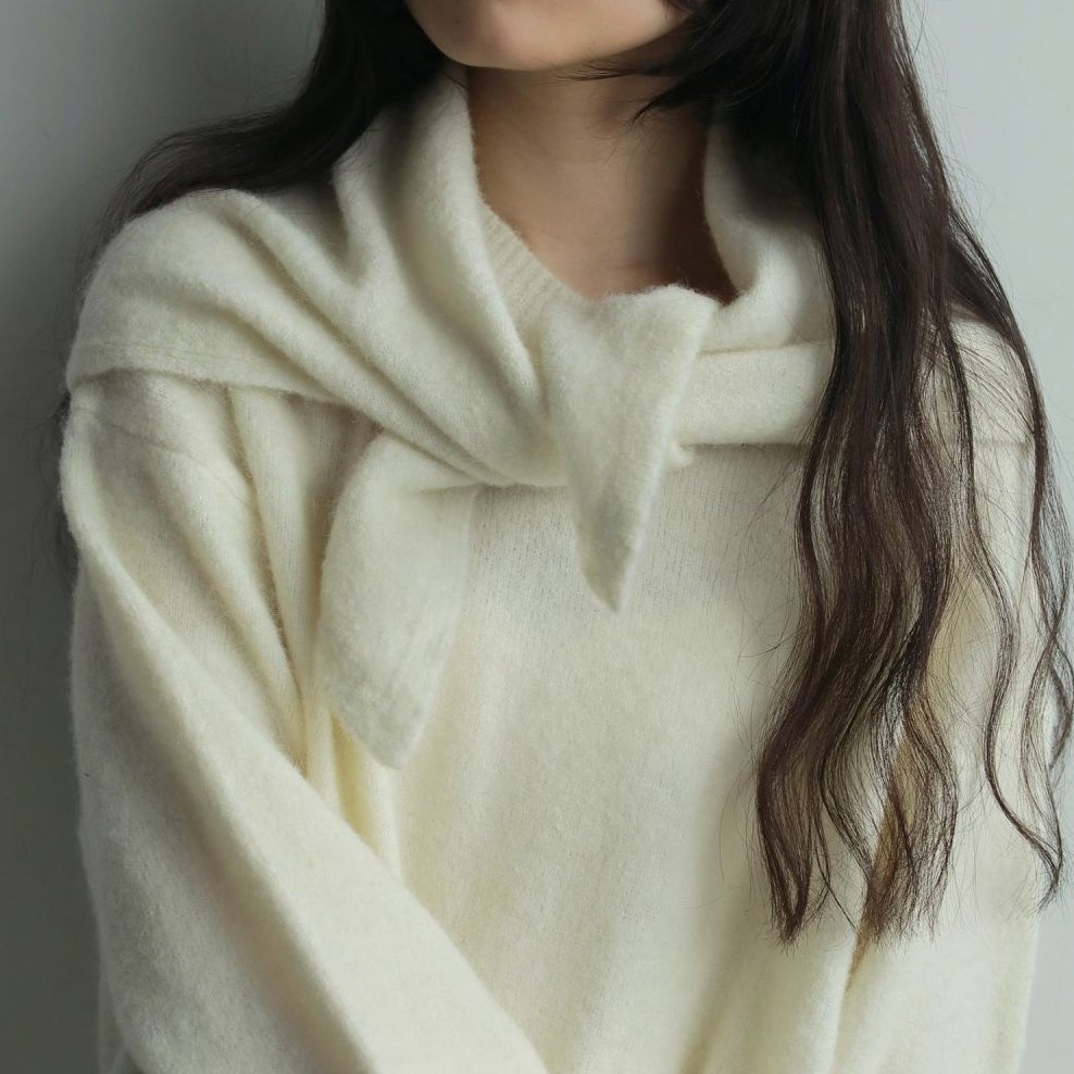 anuke [アンヌーク] レイヤードスカーフニット [62520528] IVR