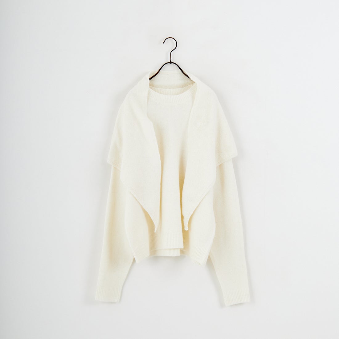 anuke [アンヌーク] レイヤードスカーフニット [62520528] IVR