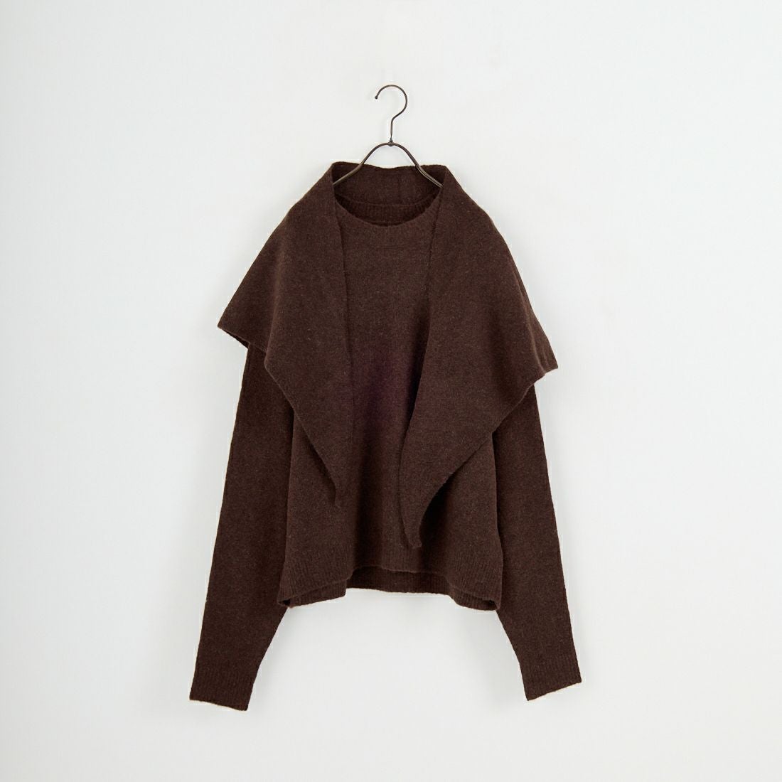 anuke [アンヌーク] レイヤードスカーフニット [62520528] BRN