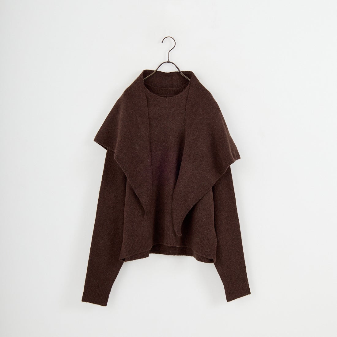 anuke [アンヌーク] レイヤードスカーフニット [62520528] BRN