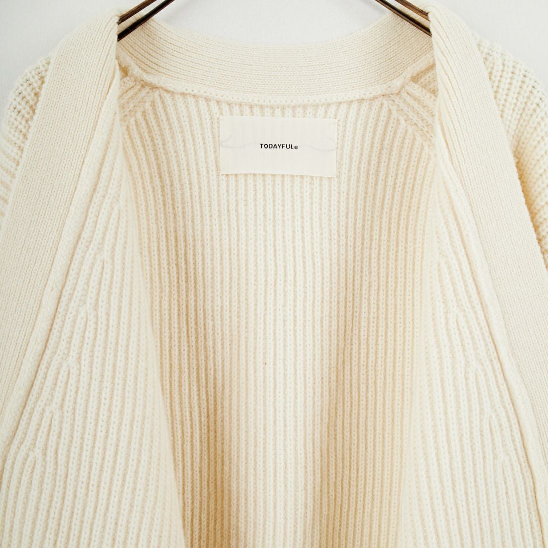 TODAYFUL [トゥデイフル] ウールリブニットカーディガン [12520519] ECRU