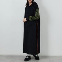 ﾌﾞﾗｯｸ/ｶｰｷ&&モデル身長：162cm 着用サイズ：F&&