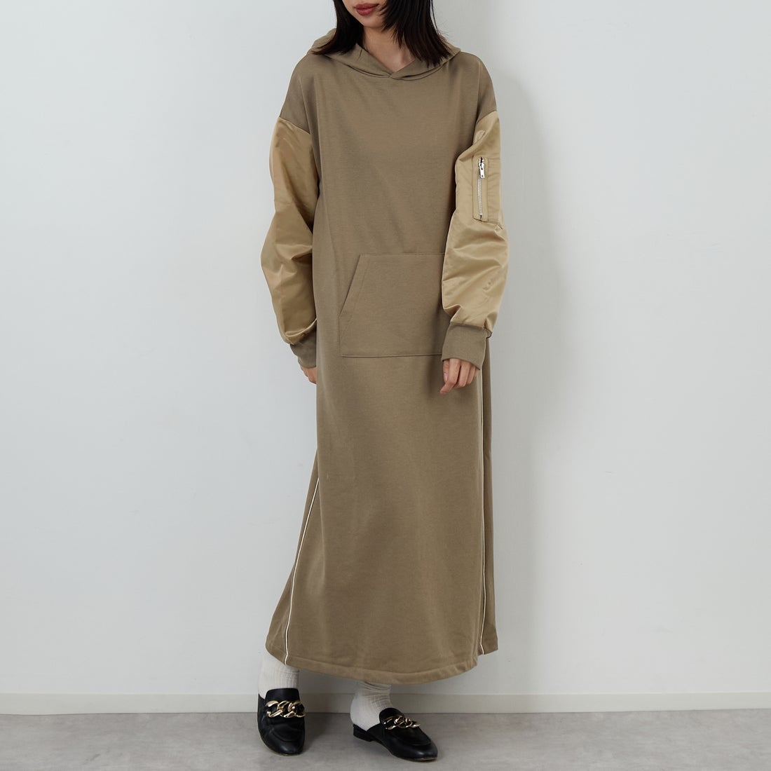 ﾌﾞﾗｳﾝ&&モデル身長：162cm 着用サイズ：F&&