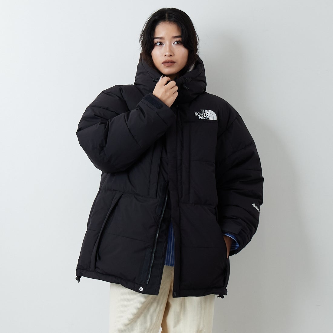 THE NORTH FACE [ザ ノースフェイス] バルトロジャケット [ND92553] K &&モデル身長：162cm 着用サイズ：S&&