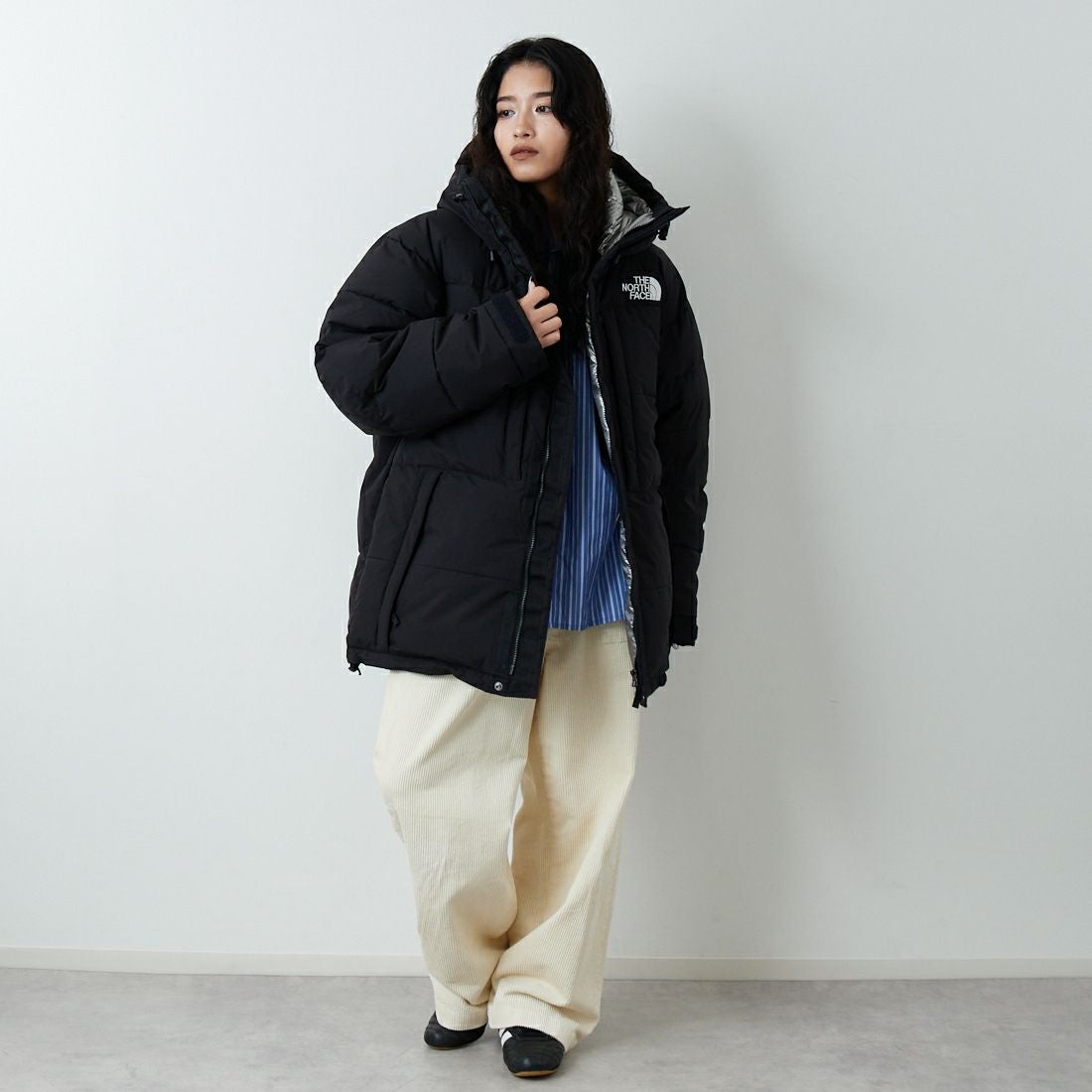 THE NORTH FACE [ザ ノースフェイス] バルトロジャケット [ND92553] K &&モデル身長：162cm 着用サイズ：S&&