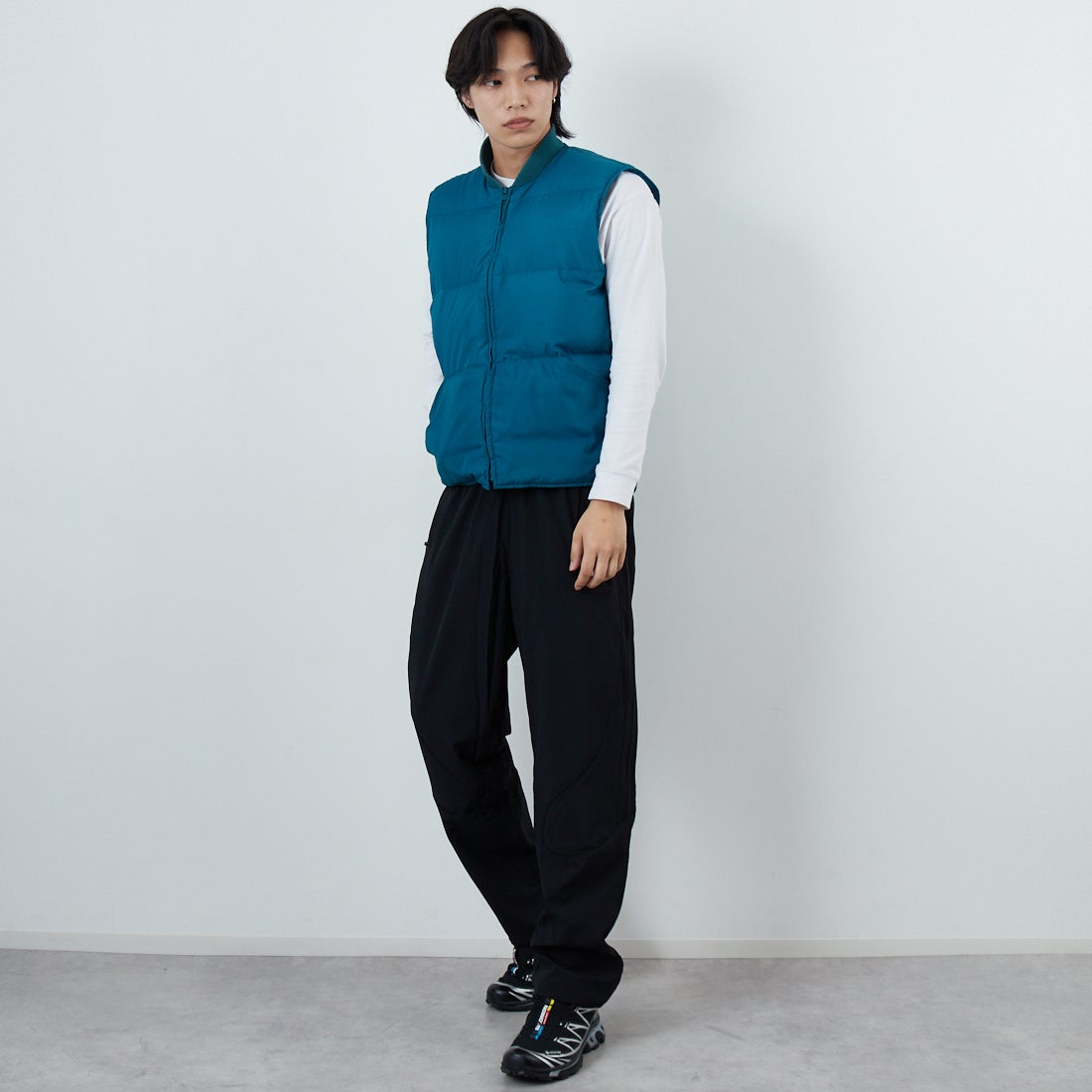adidas Originals [アディダス オリジナルス] チームガイスト トラックパンツ [QF069] KA0596 &&モデル身長：179cm 着用サイズ：M&&