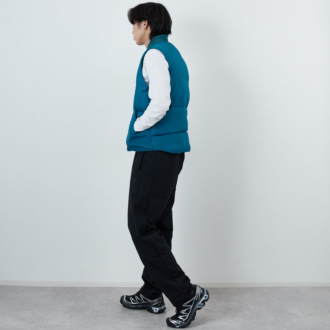 adidas Originals [アディダス オリジナルス] チームガイスト トラックパンツ [QF069] KA0596 &&モデル身長：179cm 着用サイズ：M&&