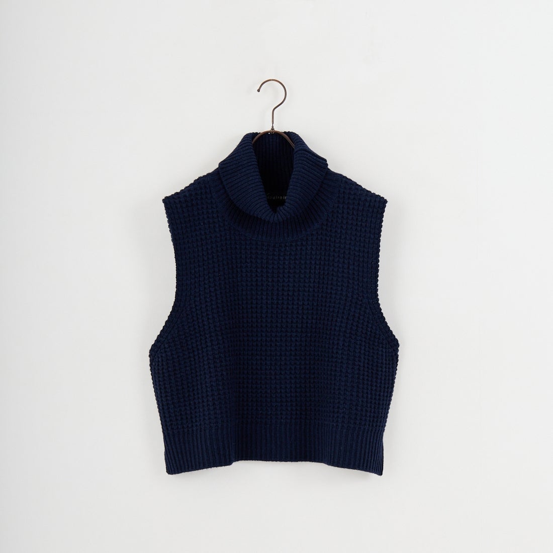 mizuiro ind [ミズイロインド] ワッフルハイネックベスト [4-220093] 77 NAVY