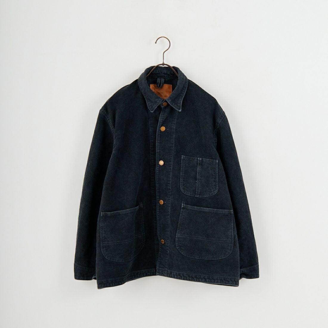 REMI RELIEF [レミレリーフ] モールスキンカバーオールジャケット [RN29373043] BLACK