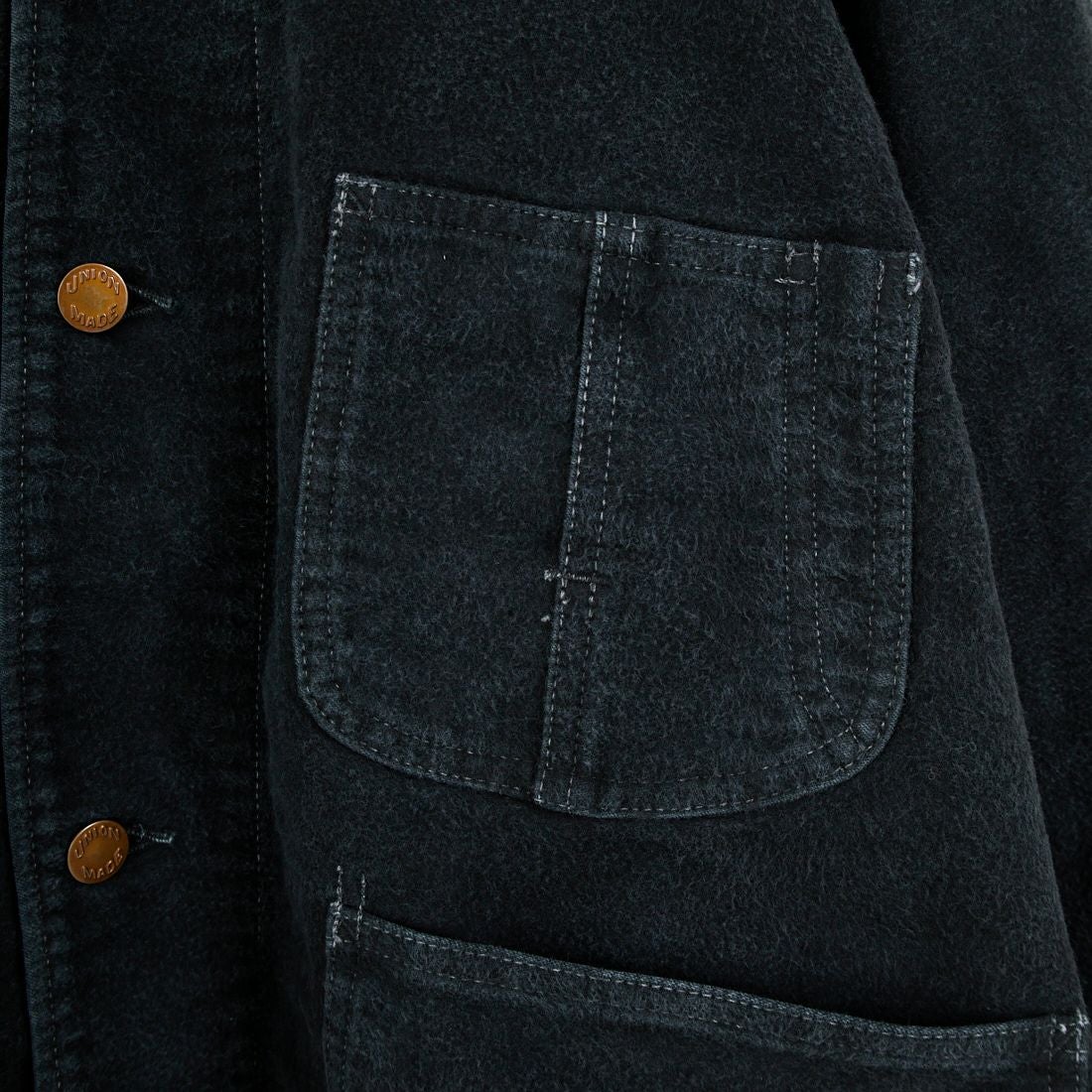 REMI RELIEF [レミレリーフ] モールスキンカバーオールジャケット [RN29373043] BLACK