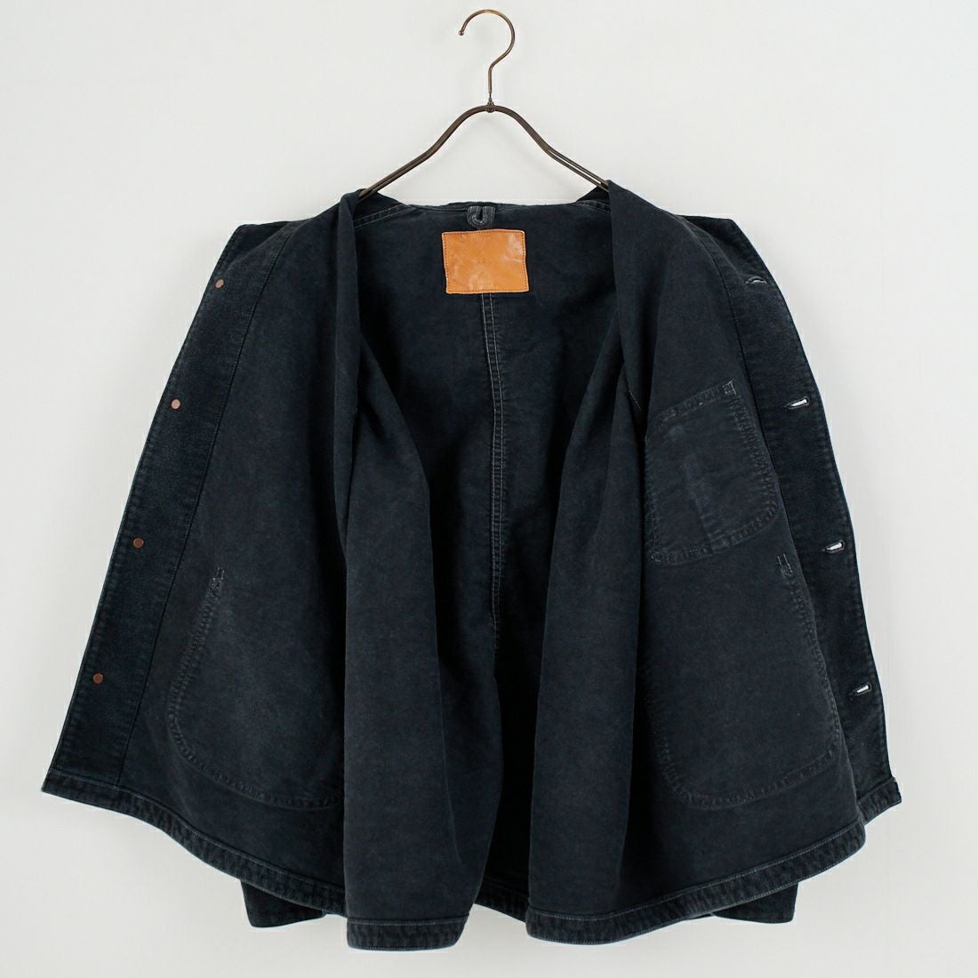 REMI RELIEF [レミレリーフ] モールスキンカバーオールジャケット [RN29373043] BLACK