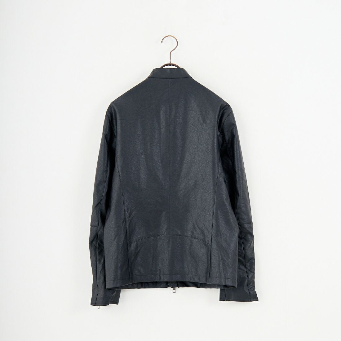 33Degrees [サーティスリーディグリーズ] フェイクレザー シングルライダースジャケット [560003IN] BLACK