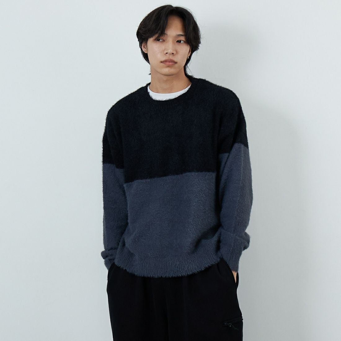 BLK/CHR&&モデル身長：179cm 着用サイズ：M&&