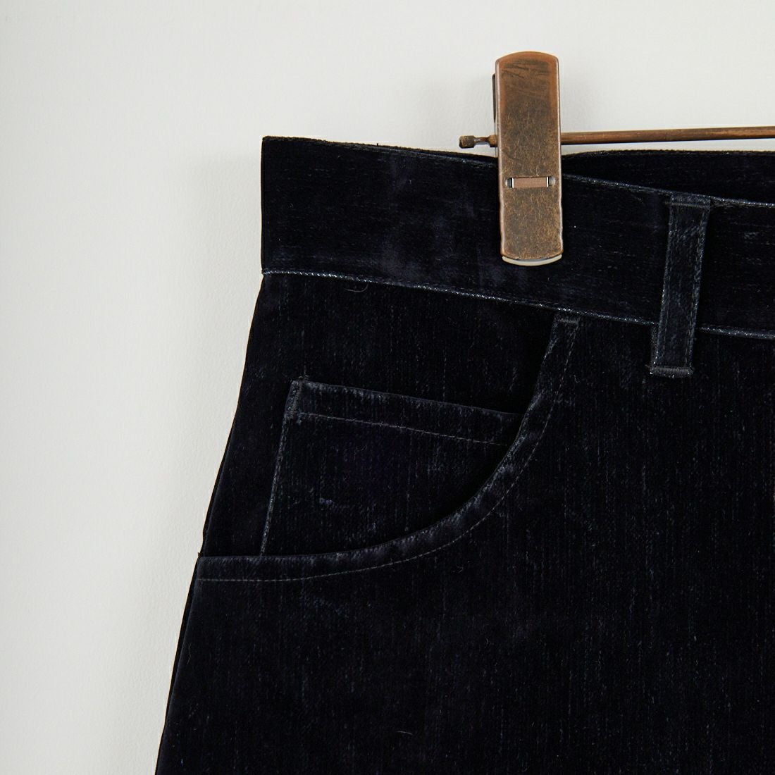 Jeans Factory Clothes [ジーンズファクトリークローズ] フロッキーデニムバギーパンツ [M2528022JF] BLACK