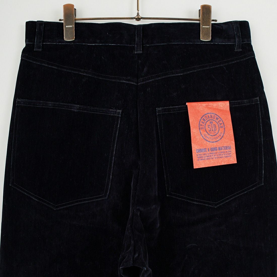 Jeans Factory Clothes [ジーンズファクトリークローズ] フロッキーデニムバギーパンツ [M2528022JF] BLACK