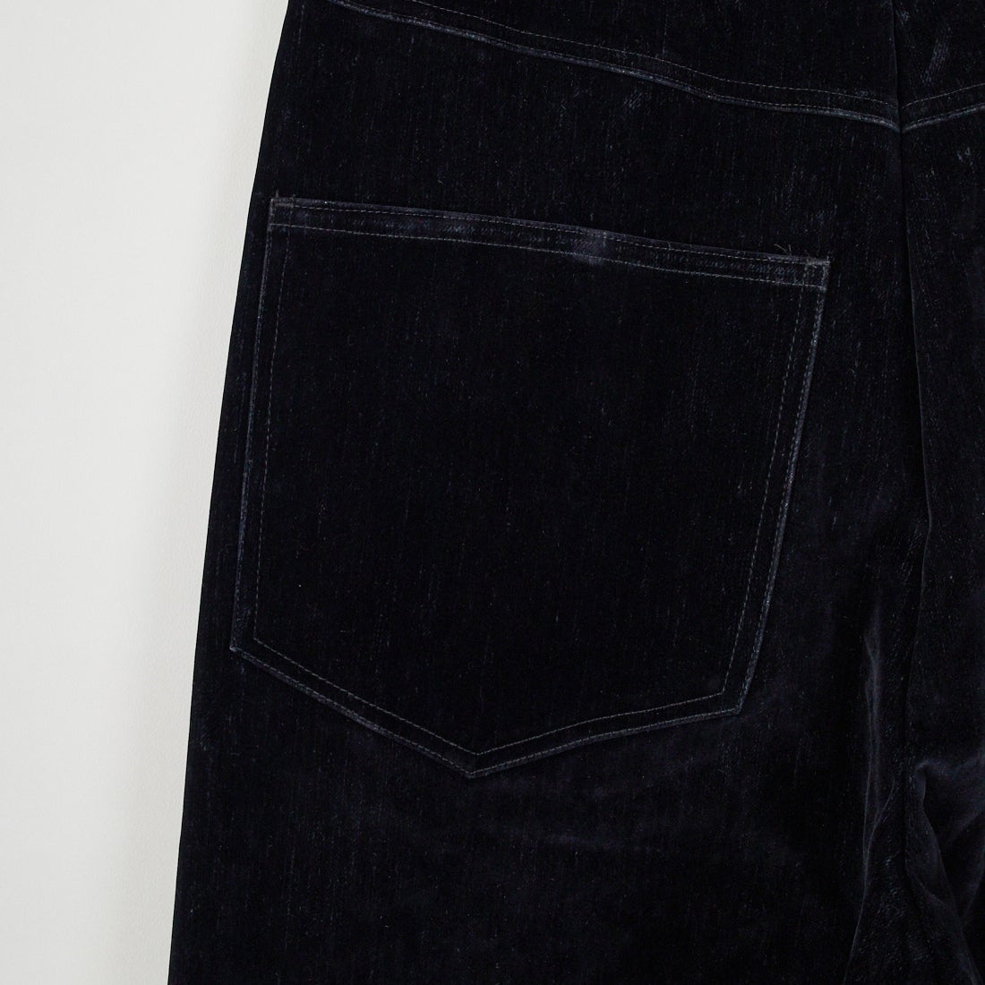 Jeans Factory Clothes [ジーンズファクトリークローズ] フロッキーデニムバギーパンツ [M2528022JF] BLACK