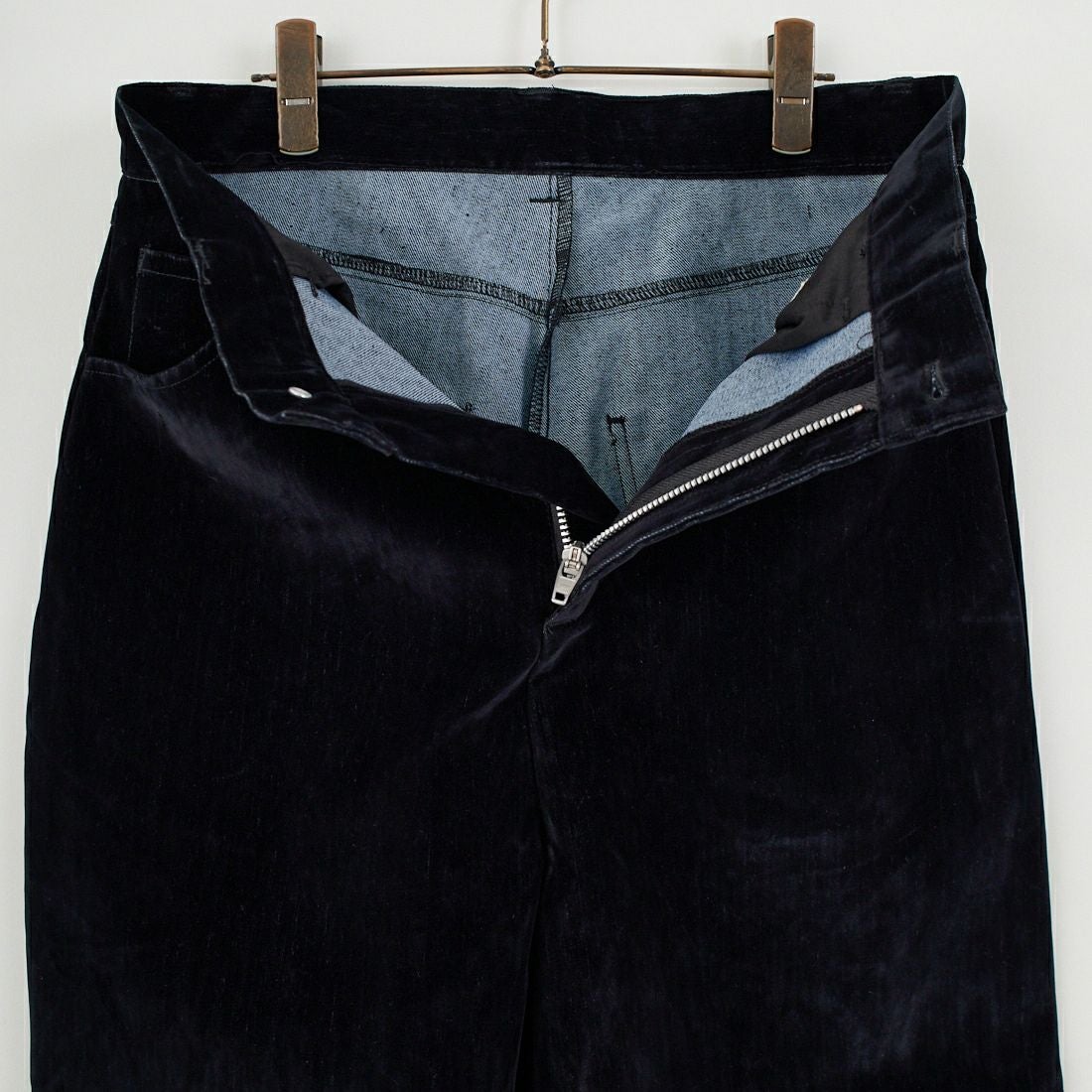 Jeans Factory Clothes [ジーンズファクトリークローズ] フロッキーデニムバギーパンツ [M2528022JF] BLACK