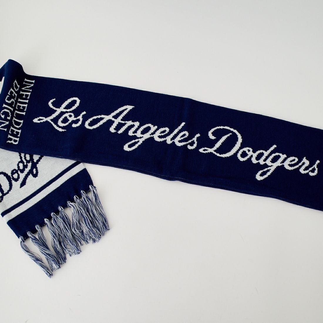 MLB × INFIELDER DESIGN [エムエルビー × インフィールダーデザイン] MLB チームマフラー [MLB-275] BL-DODGERS