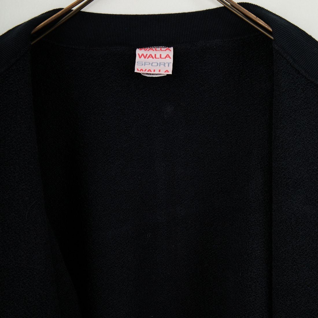 WALLA WALLA SPORT [ワラワラスポーツ] 13oz クルーネックカーディガン [130OZ-CREW-CARDIGAN] BLACK