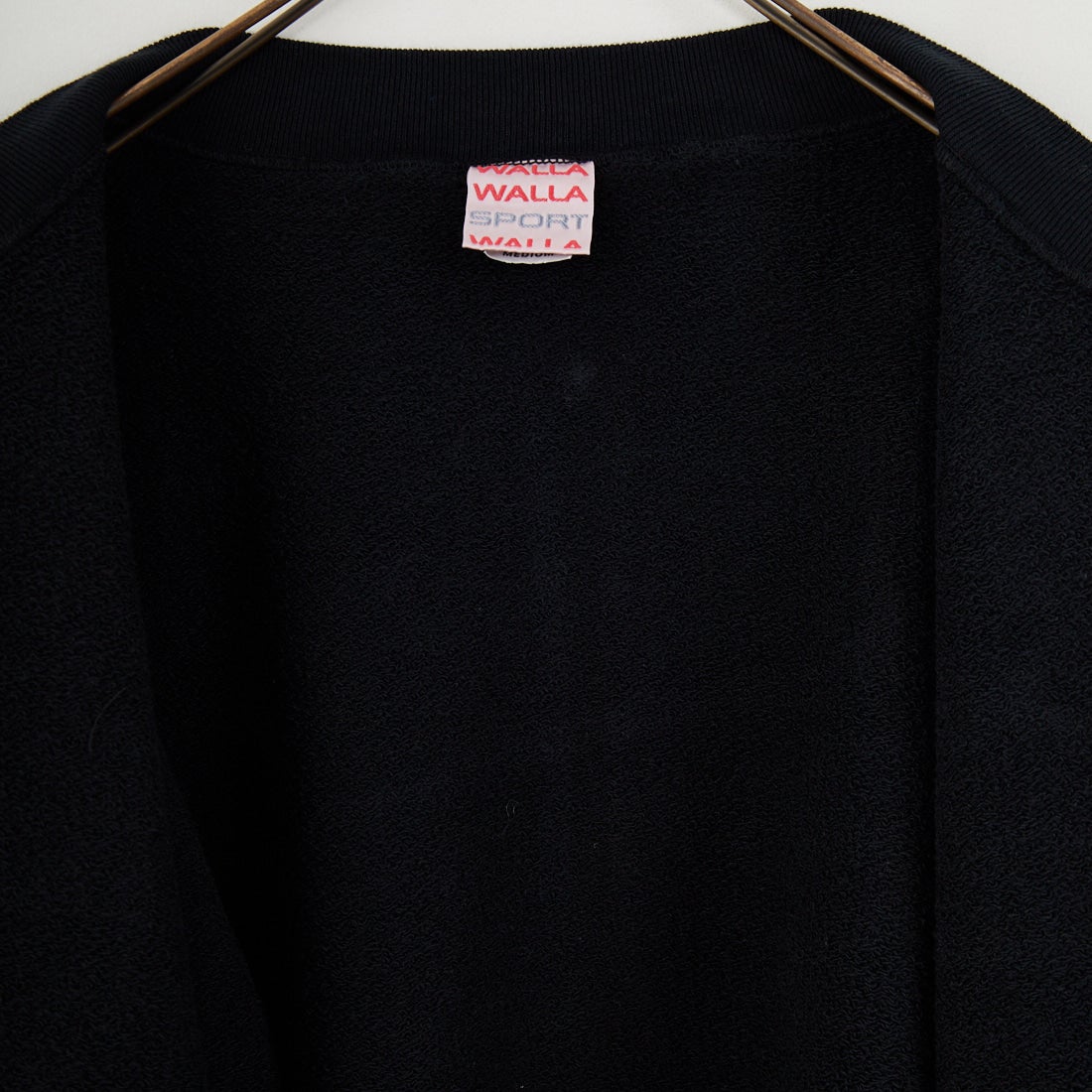 WALLA WALLA SPORT [ワラワラスポーツ] 13oz クルーネックカーディガン [130OZ-CREW-CARDIGAN] BLACK