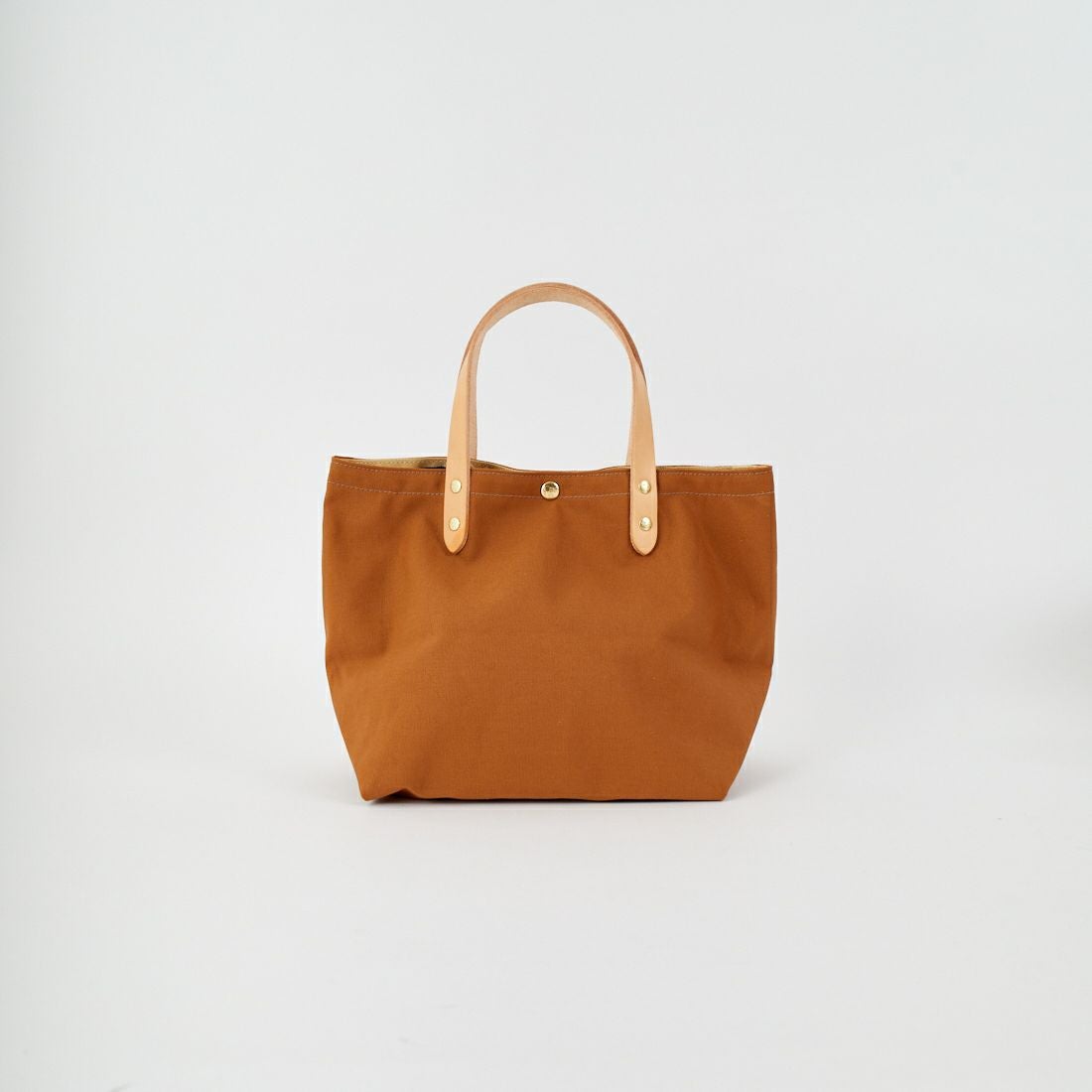 IL BISONTE [イルビゾンテ] レザーハンドルコットントートバッグ [54202309420] 02 ｷｬﾒﾙ/ﾇﾒ